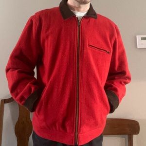 Classic Wallace & Barnes Red Wool Coat